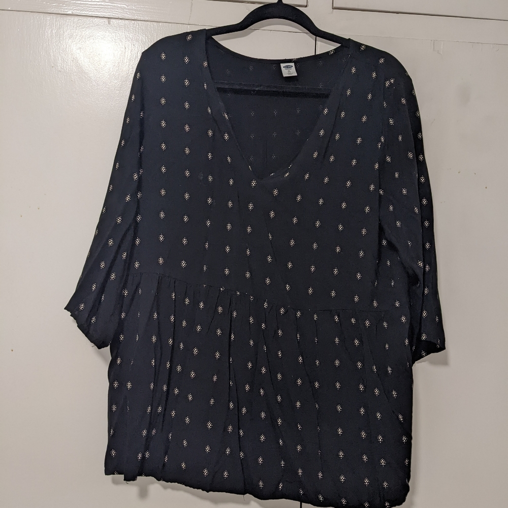 Black long sleeve blouse